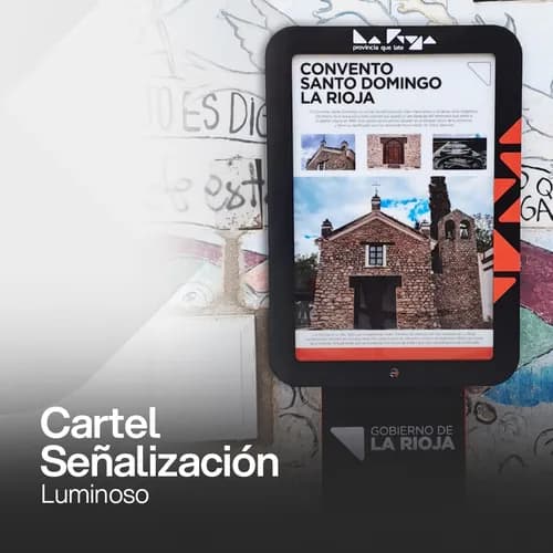Totem luminoso para via publica led