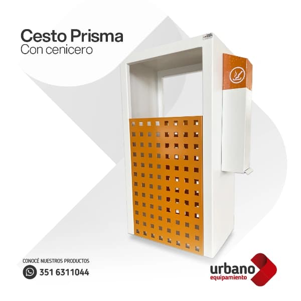 Cesto Prisma con Cenicero - Imagen 1