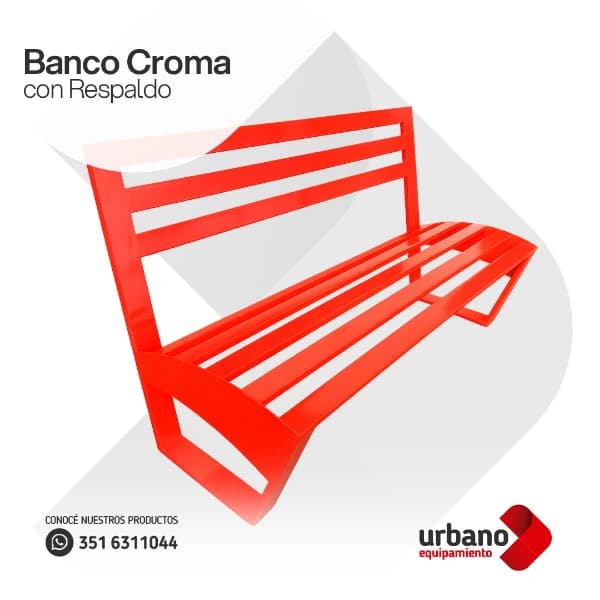 Banco Croma con Respaldo - Imagen 1
